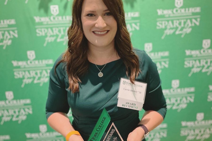 Carrie Becker Honored as York College Spartan of the Year